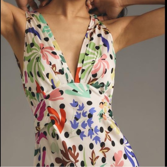 New with tags! RIXO Lauriane Sleeveless V-Neck Midi
Dress - Size Small - Picture 2 of 8